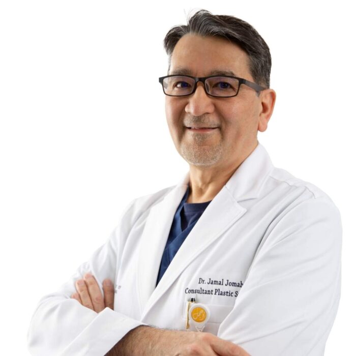 Dr. Jamal Jomah a consultant plastic surgeon, Quttainah Specialized Hospital in Dubai.